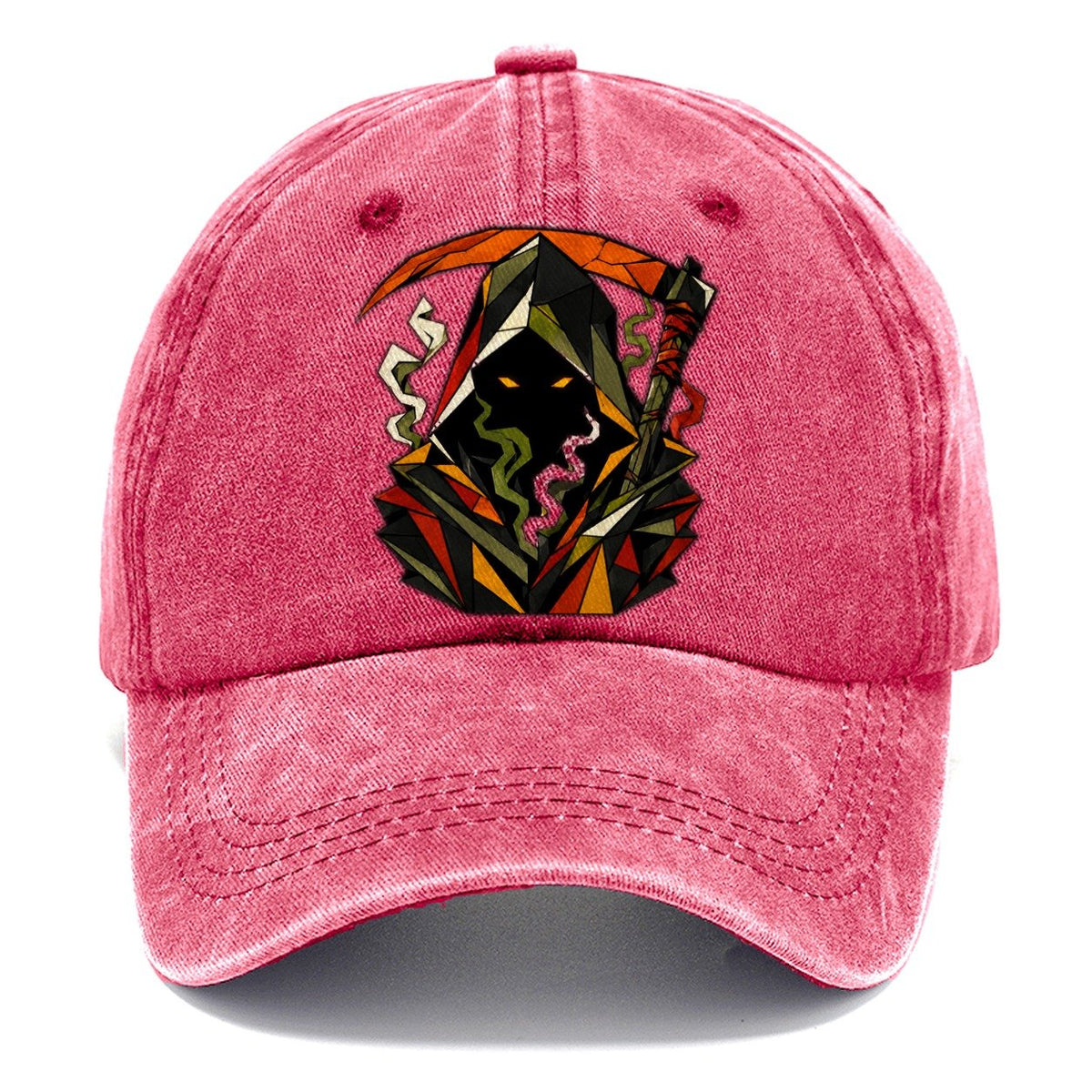 Grim Reaper Portrait Classic Cap – Pomegranate Blush