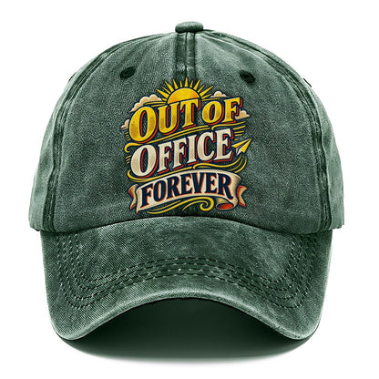 Out Of Office Forever Retired Living Classic Cap – Forest Mist