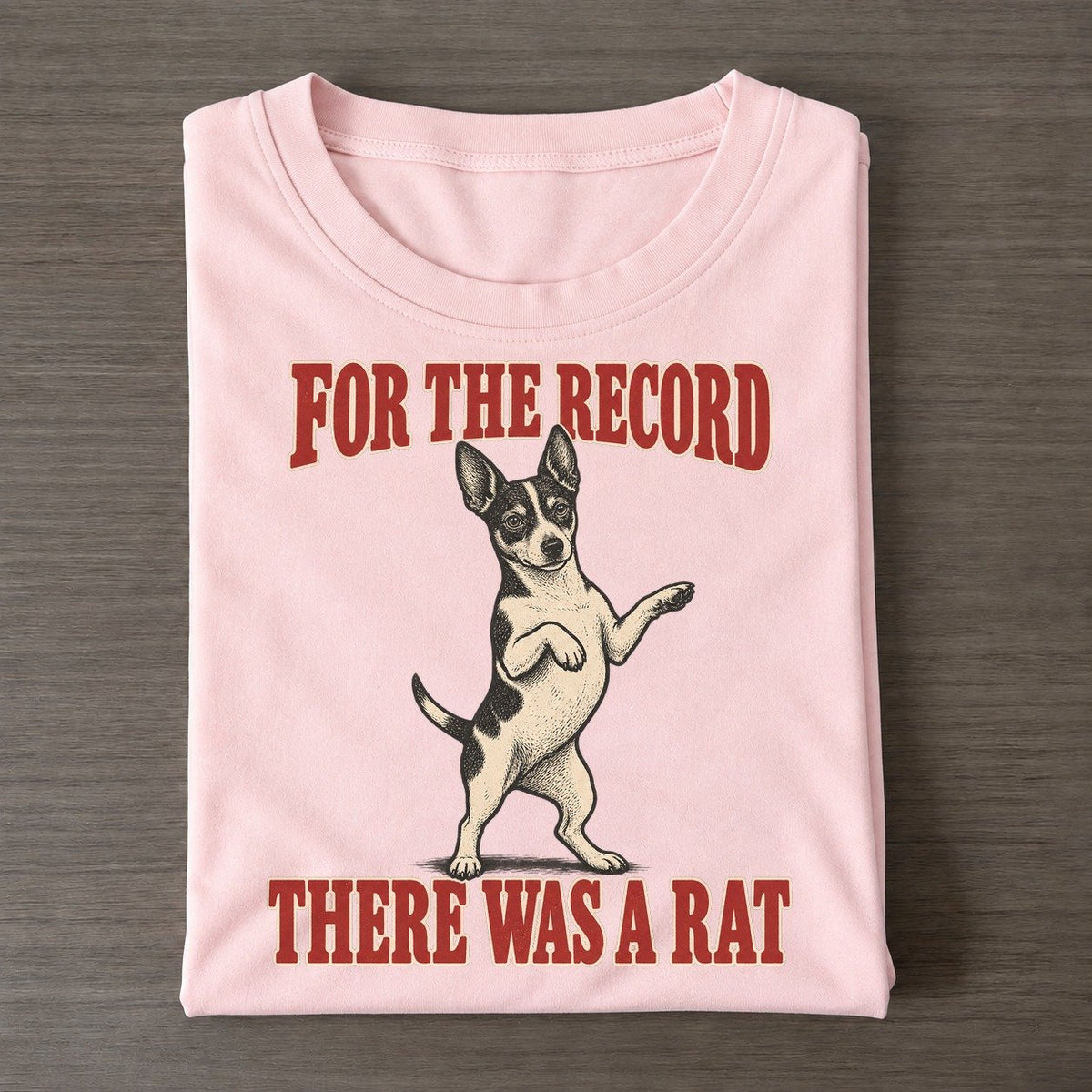 Rat Terrier Dog Declarations Classic T-shirt – Pink