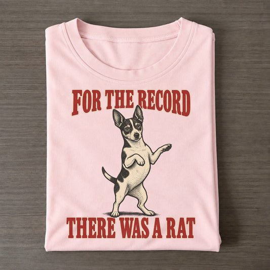 Rat Terrier Dog Declarations Classic T-shirt – Pink