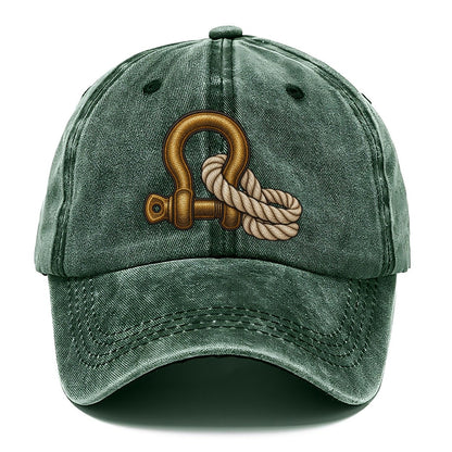 Bow Shackle And Coiled Rope Off Roading And Overlanding Classic Cap – Forest Mist