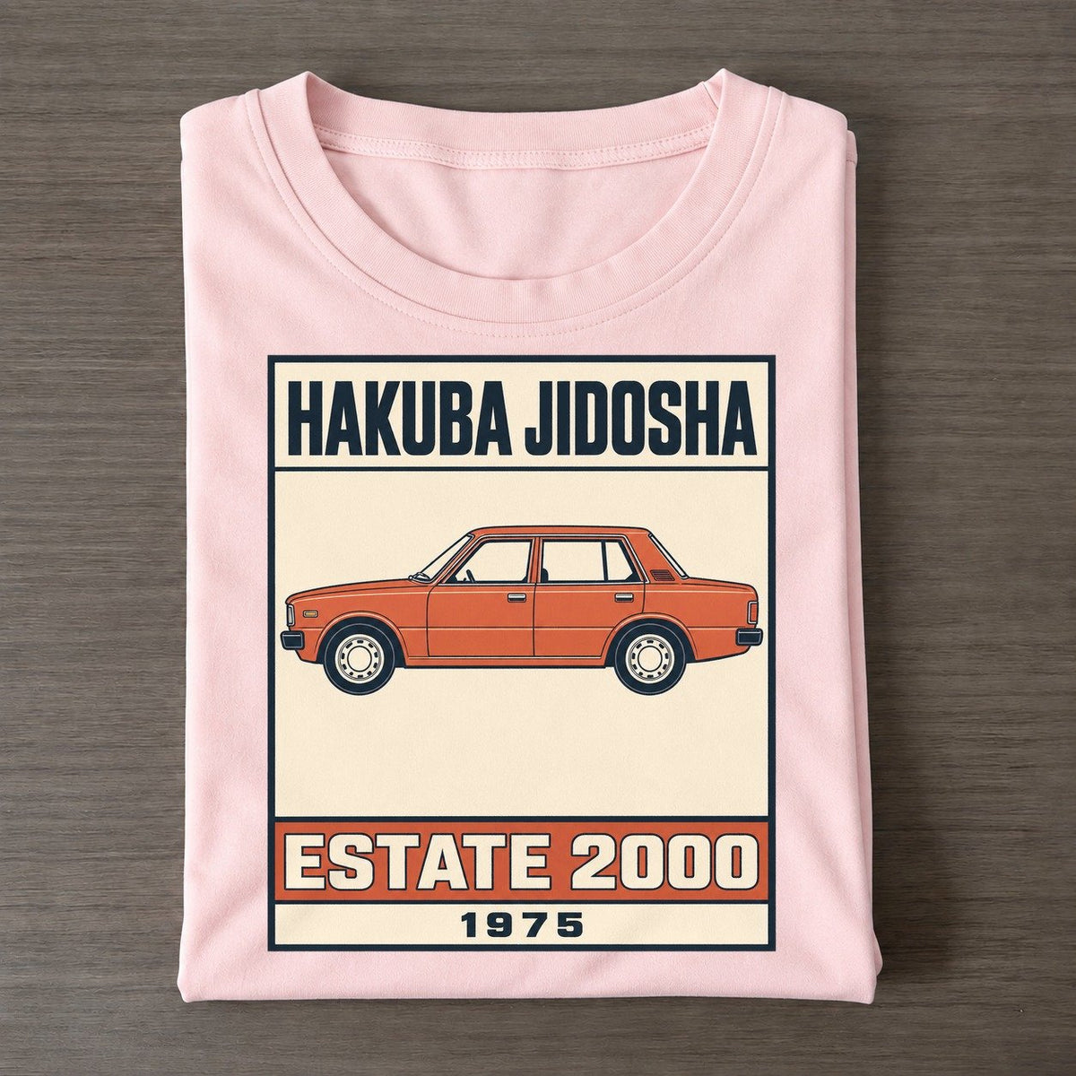 Hakuba Estate Showa Speed Plates Classic T-shirt – Pink