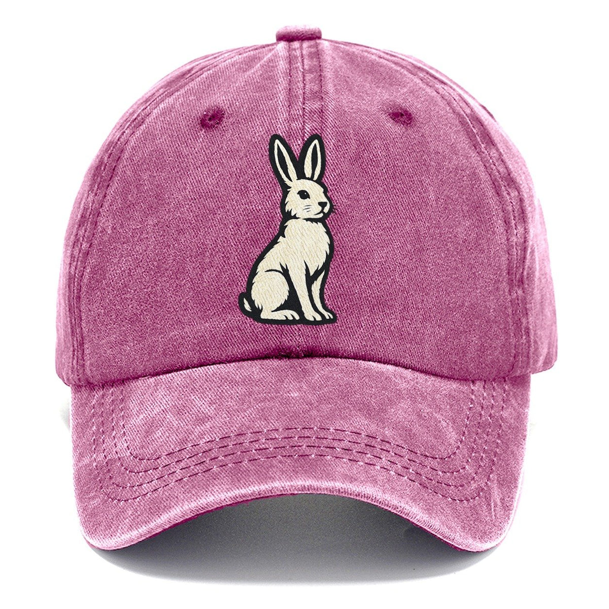 Cream Rabbit Profile Classic Cap – Dusty Rose