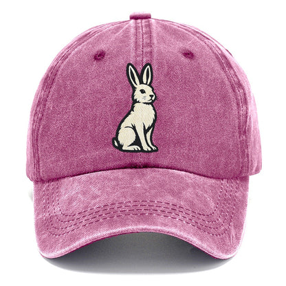 Cream Rabbit Profile Classic Cap – Dusty Rose