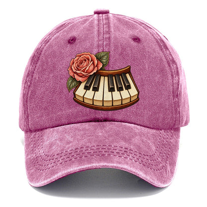Piano And Garden Rose Character Club Classic Cap – Dusty Rose