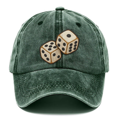 Pair Of Tumbling Dice Board Games Classic Cap – Forest Mist