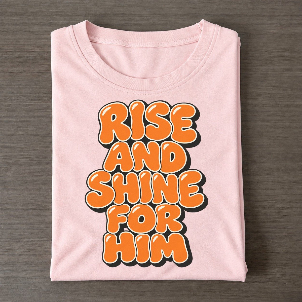 Rise And Shine For Him Sunday Puff Classic T-shirt – Pink