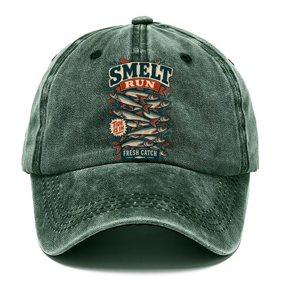 Smelt Run Column Fishing Club Classic Cap – Forest Mist