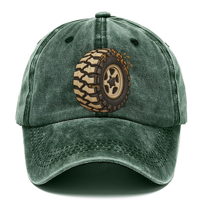 Mud Terrain Tyre Three Quarter Off Roading And Overlanding Classic Cap – Forest Mist