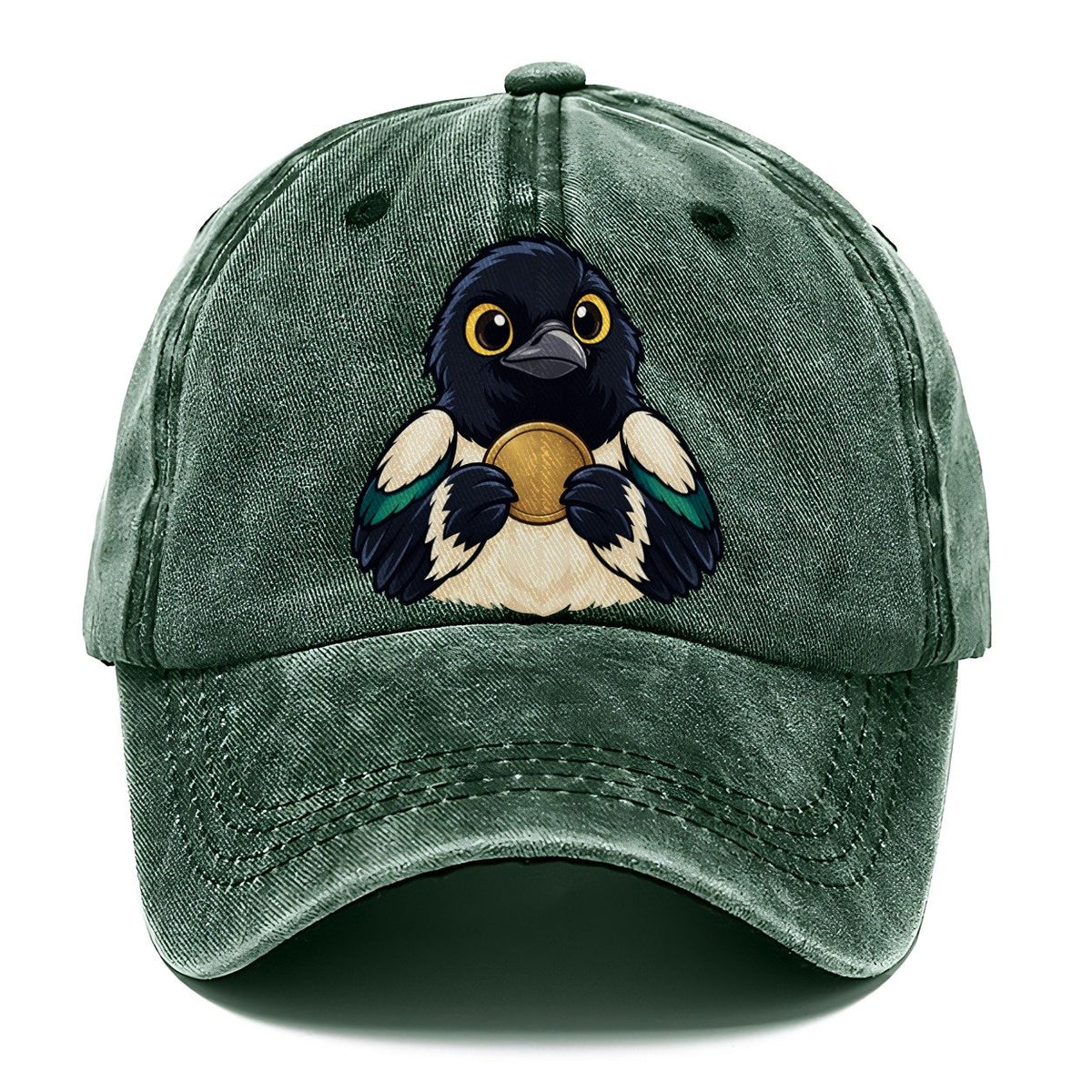 Magpie With A Find Treasure Hunting Classic Cap – Forest Mist