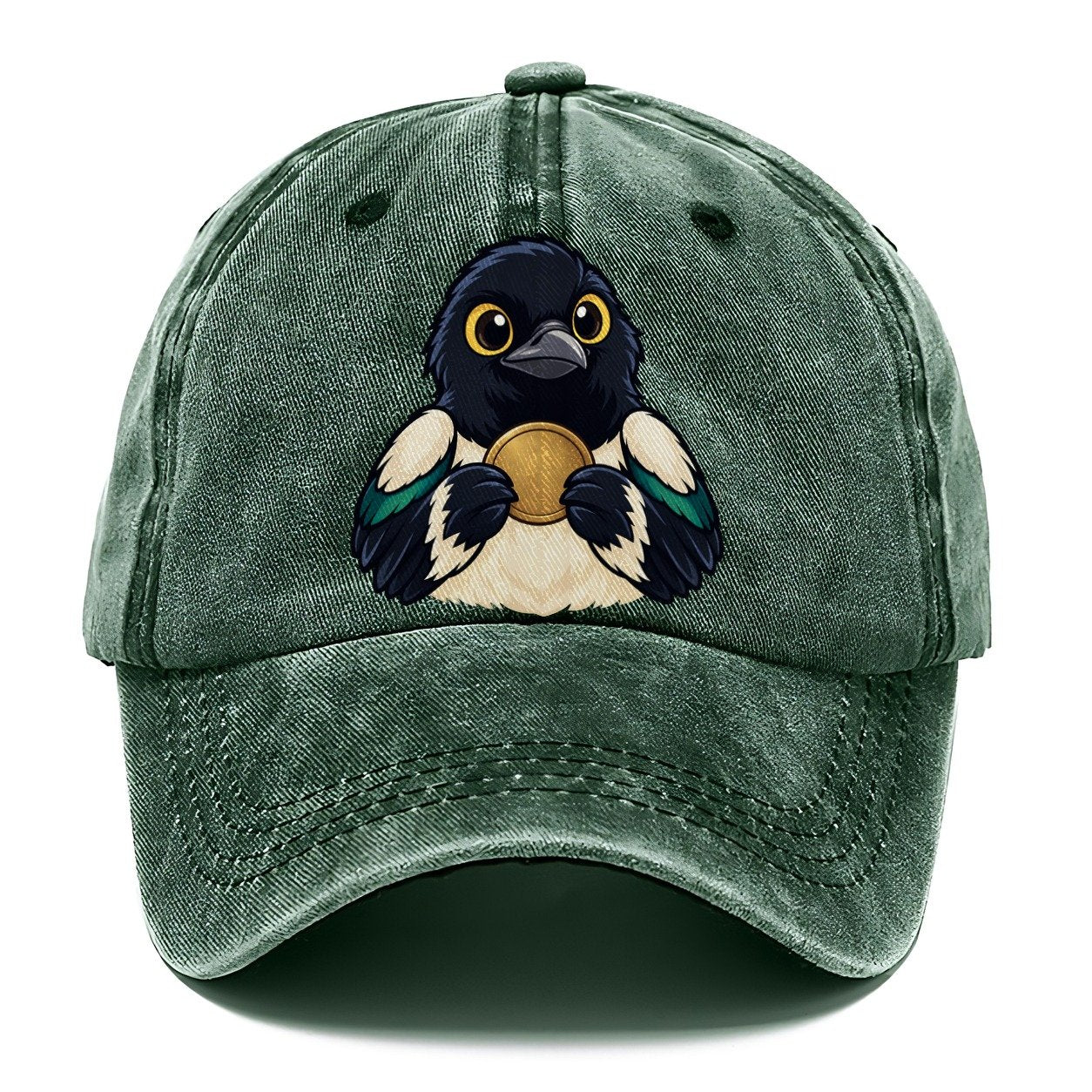 Magpie With A Find Treasure Hunting Classic Cap – Forest Mist