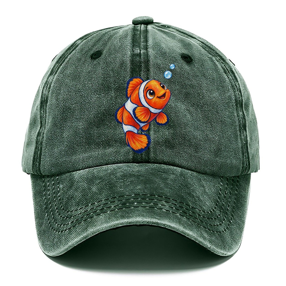 Clownfish Upward Flick Sea Sprite Classic Cap – Forest Mist