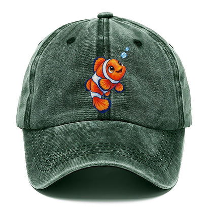 Clownfish Upward Flick Sea Sprite Classic Cap – Forest Mist
