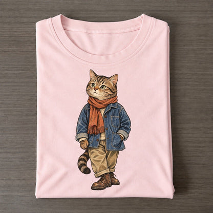 Domestic Cat Wardrobe Portrait Wild Wardrobe Portraits Classic T-shirt – Pink