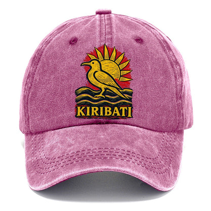 Kiribati Bird and Sun Classic Cap – Dusty Rose
