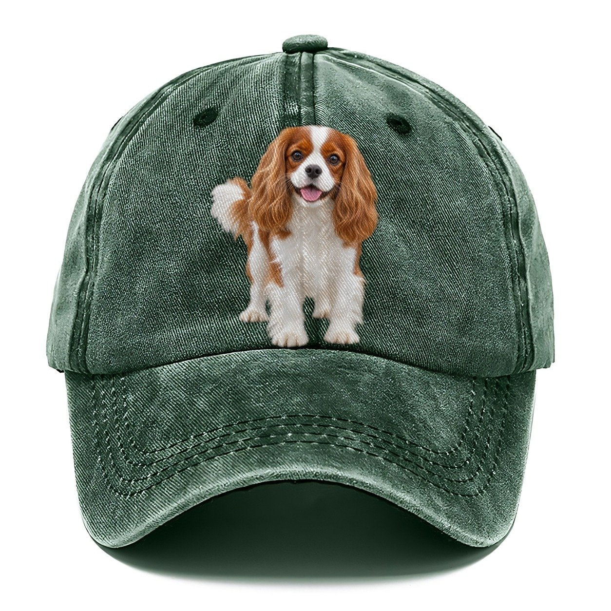 Cavalier King Charles Spaniel Standing Top Breeds Classic Cap – Forest Mist