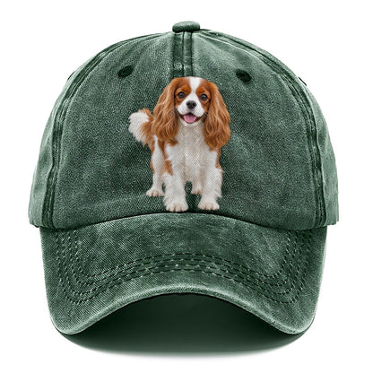 Cavalier King Charles Spaniel Standing Top Breeds Classic Cap – Forest Mist