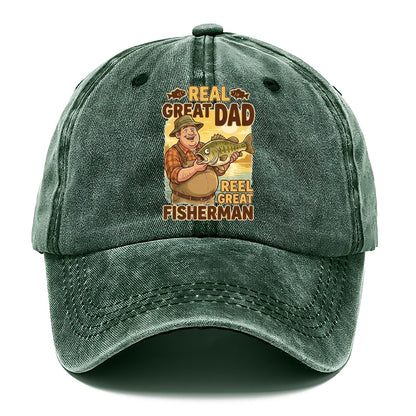 Real Great Dad Reel Great Fisherman Classic Cap – Forest Mist