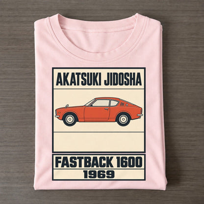 Akatsuki Fastback Showa Speed Plates Classic T-shirt – Pink