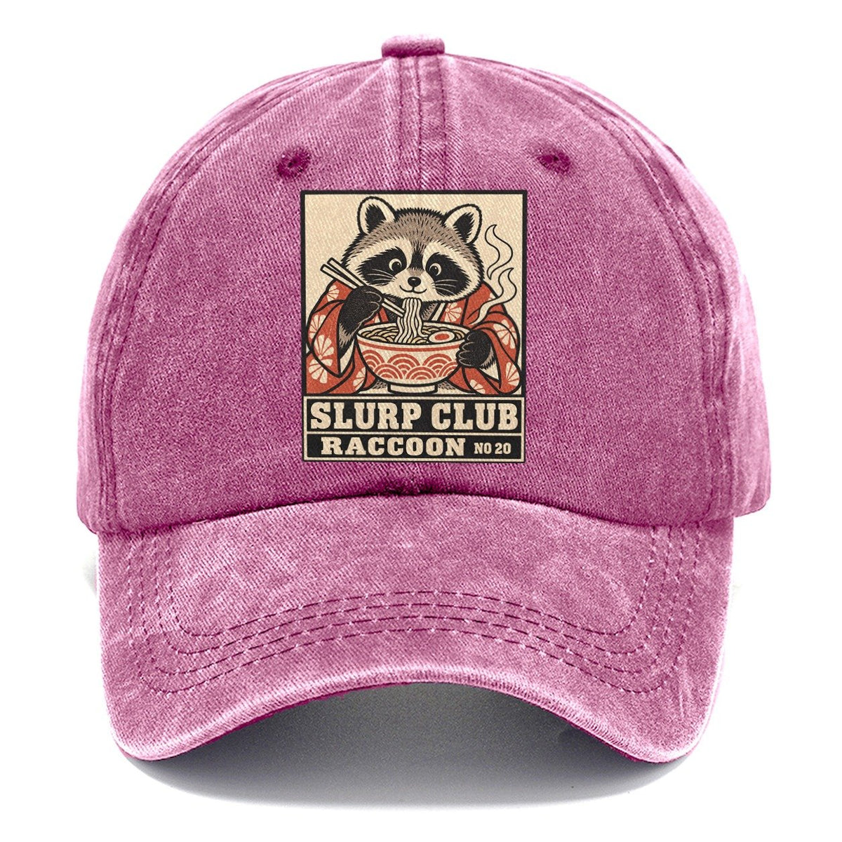 Raccoon Stolen Slurp Club Classic Cap – Dusty Rose