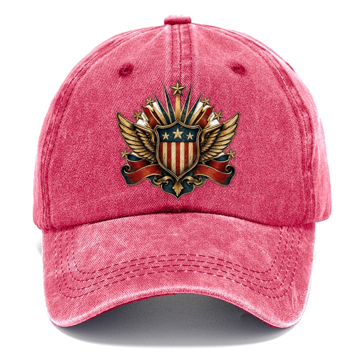 Americana Shield Wings Classic Cap – Pomegranate Blush