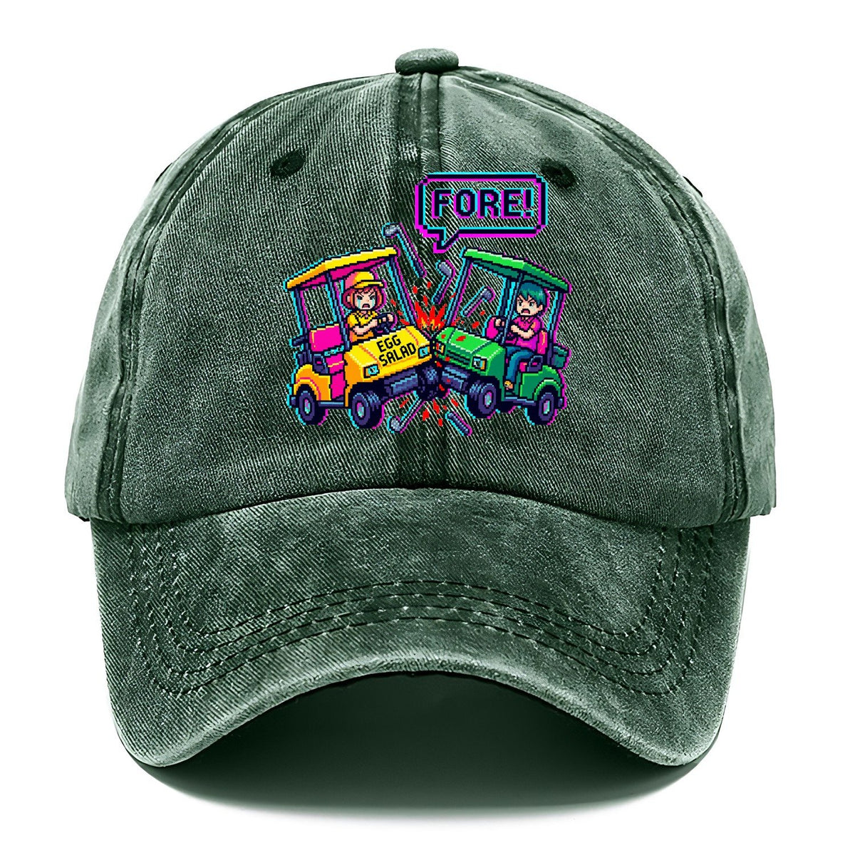 Fore Egg Salad Golf Classic Cap – Forest Mist