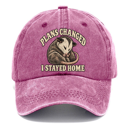 Opossum Staying Home Character Club Classic Cap – Dusty Rose