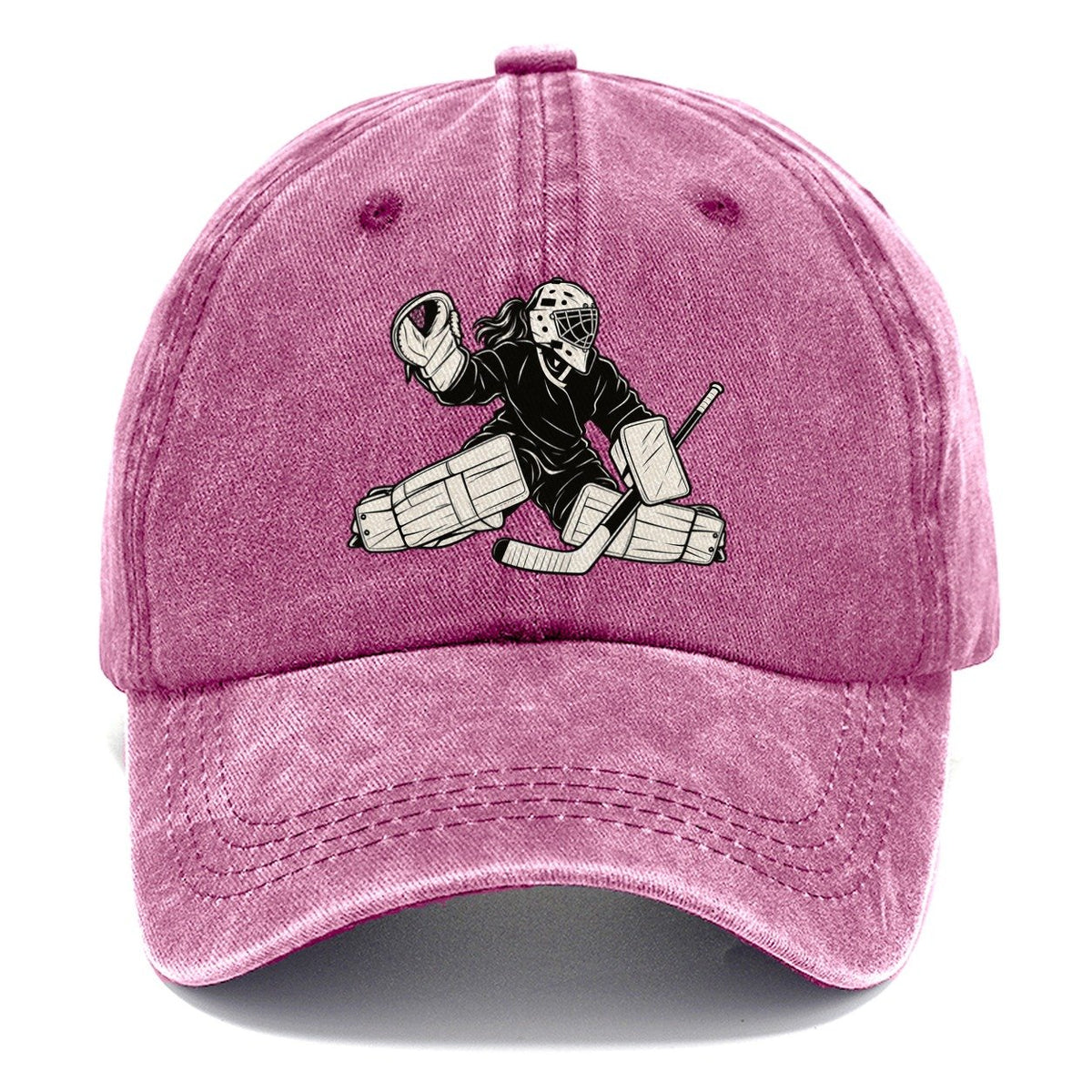 Female Hockey Goalie Classic Cap – Dusty Rose