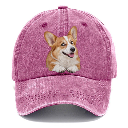 Corgi Side Eye Portrait Everyday Originals Classic Cap – Dusty Rose