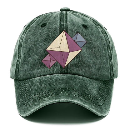 Fluorite Crystal Geometry Rocks And Minerals Classic Cap – Forest Mist