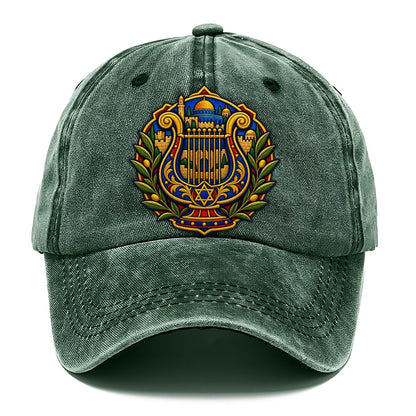 Harp Of David Jerusalem Classic Cap – Forest Mist