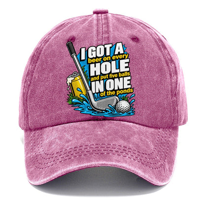 Beer on Every Hole Classic Cap – Dusty Rose