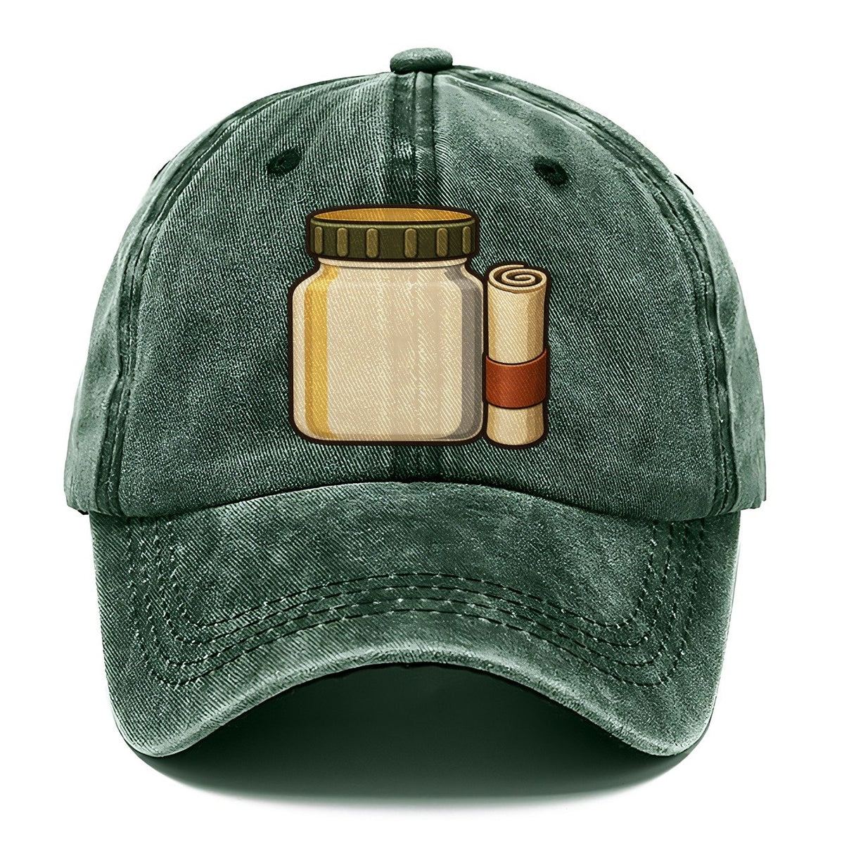 Jar Cache And Log Roll Geocaching Classic Cap – Forest Mist