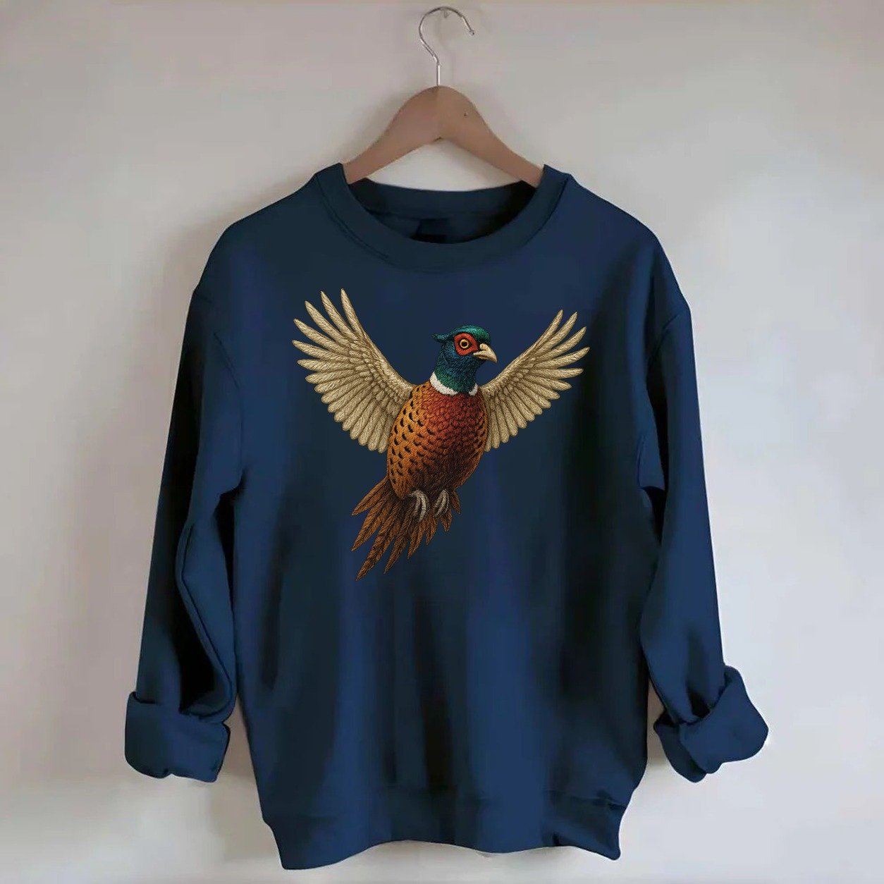 Pheasants Flight Collection Crewneck Sweatshirt – Navy