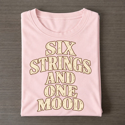 Six Strings And One Mood Pastimes Companions Classic T-shirt – Pink