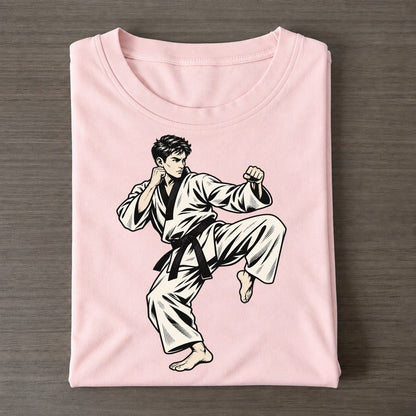 Taekwondo Guarded Counter Global Sports Ink Figures Classic T-shirt – Pink