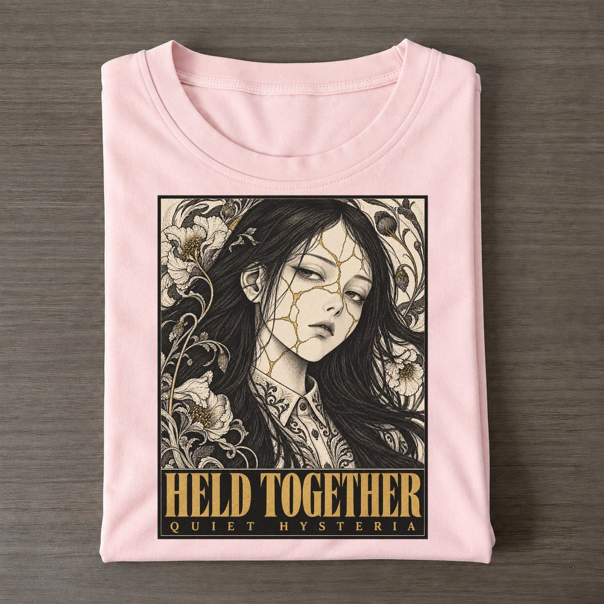 Held Together Quiet Hysteria Classic T-shirt – Pink