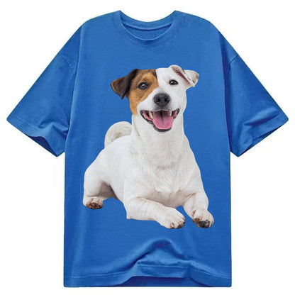 Jack Russell Terrier Dog Classic T-shirt – Blue