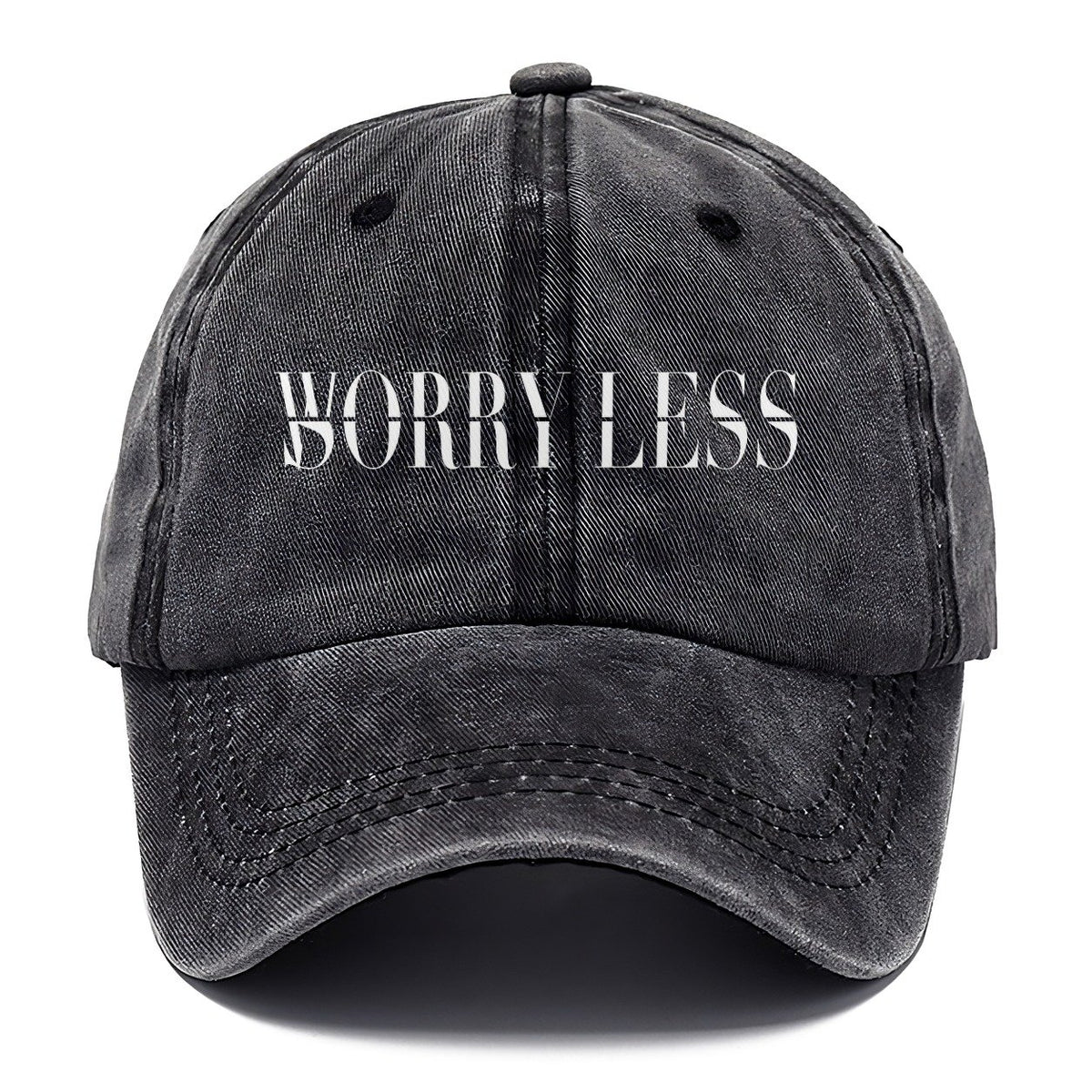 Worry Less Sorry Less Split Feelings Classic Cap – Graphite