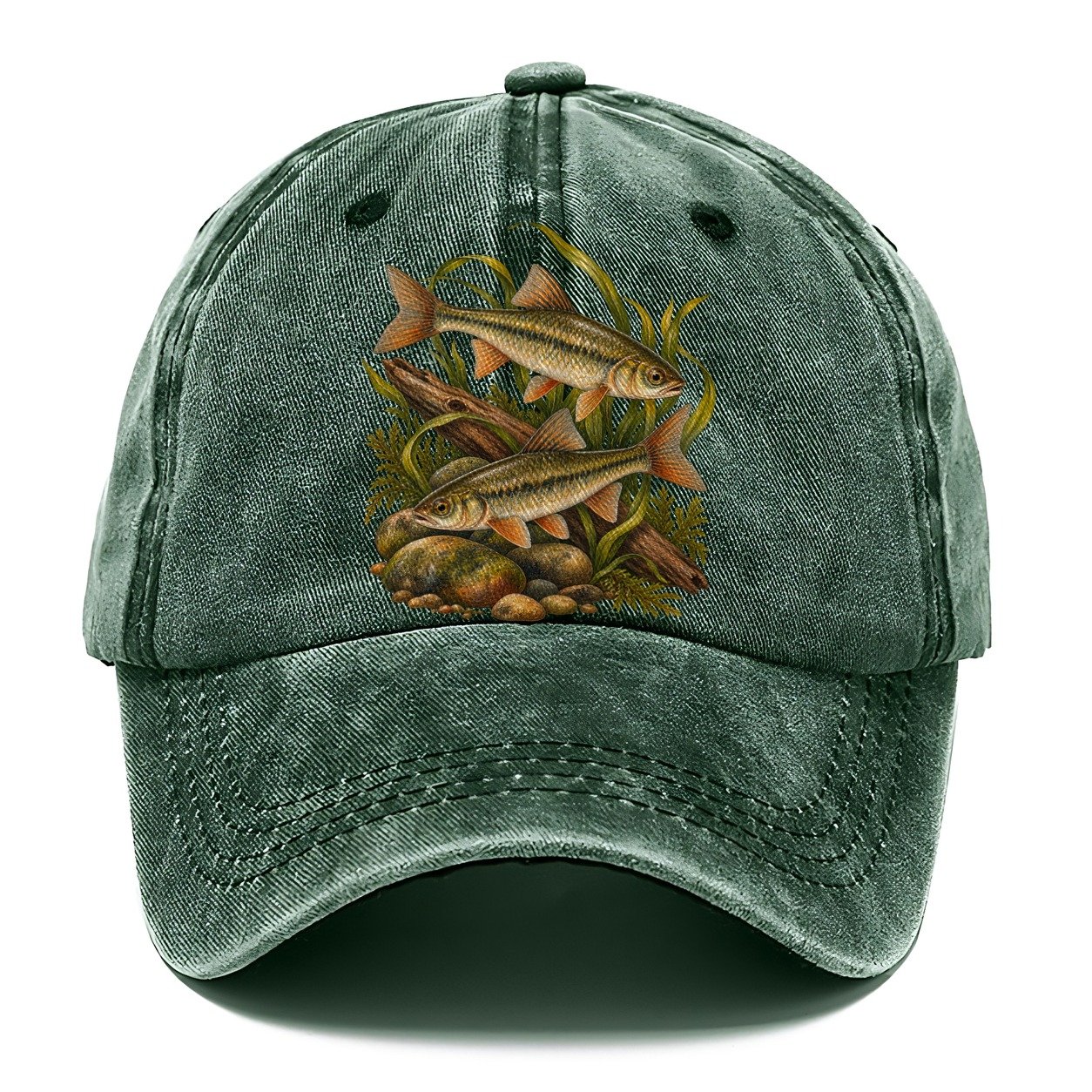 Chub Minnow Plate Fishing Club Classic Cap – Forest Mist