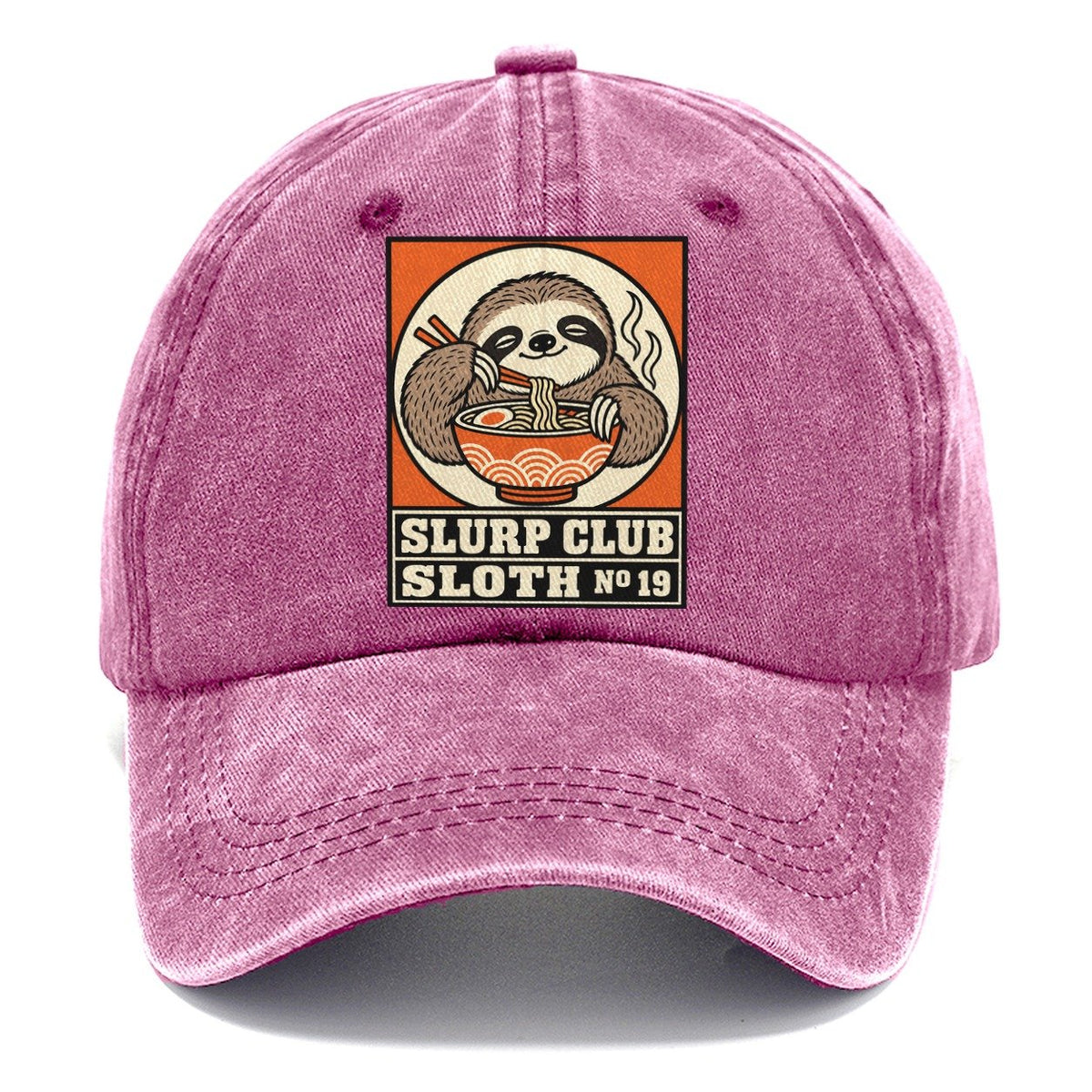 Sloth Slow Slurp Club Classic Cap – Dusty Rose