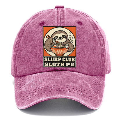 Sloth Slow Slurp Club Classic Cap – Dusty Rose