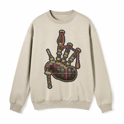 Scottish Thistle Fleece Sweatshirt – Light Khaki