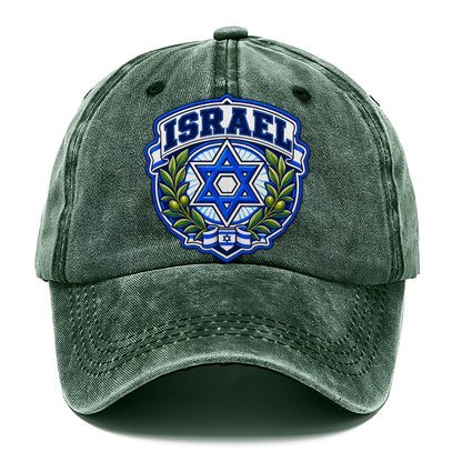 Israel Retro Badge Country Logos Classic Cap – Forest Mist
