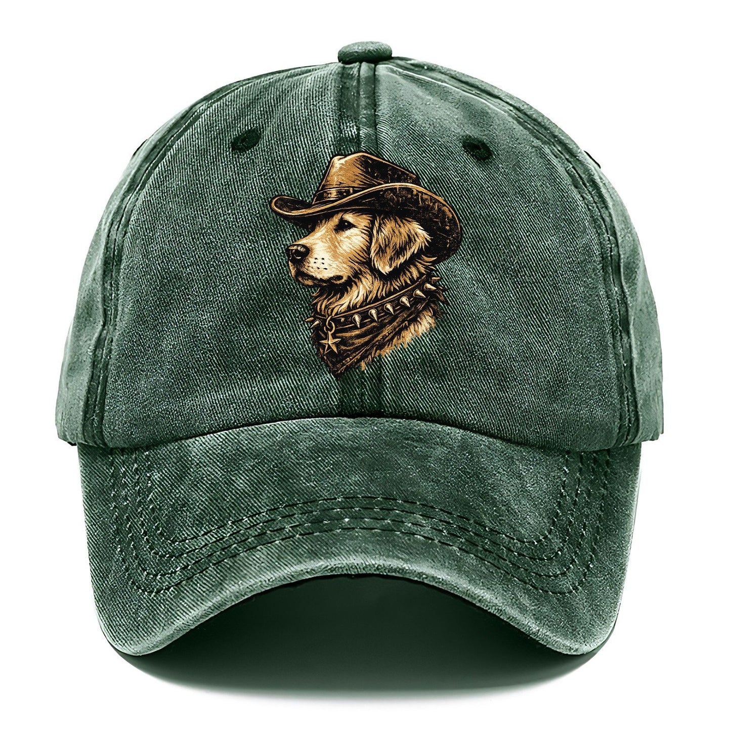 Golden Retriever Western Outlaw Classic Cap – Forest Mist