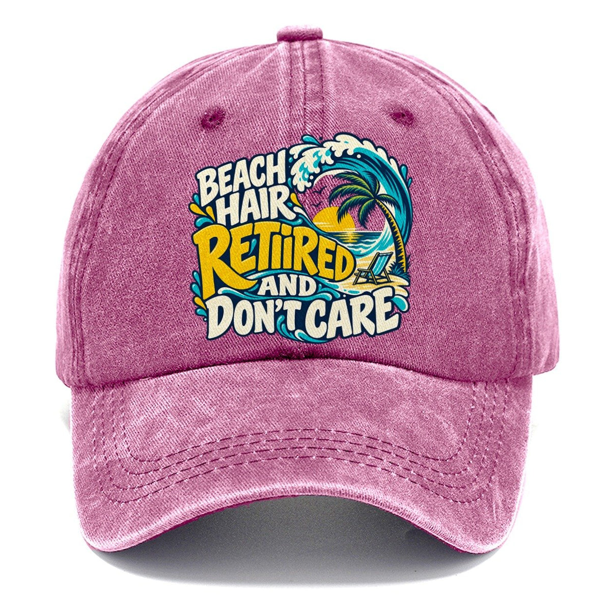 Beach Hair Retired And Don't Care Coastal Living Classic Cap – Dusty Rose