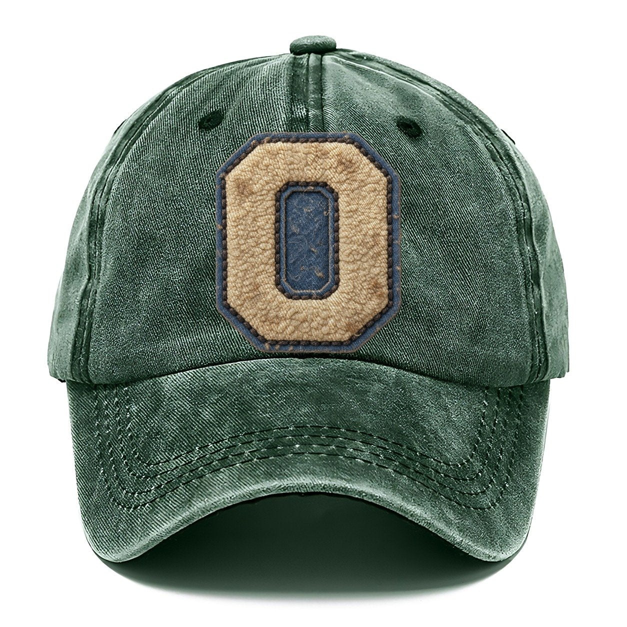 Varsity Chenille O Monogram Classic Cap – Forest Mist
