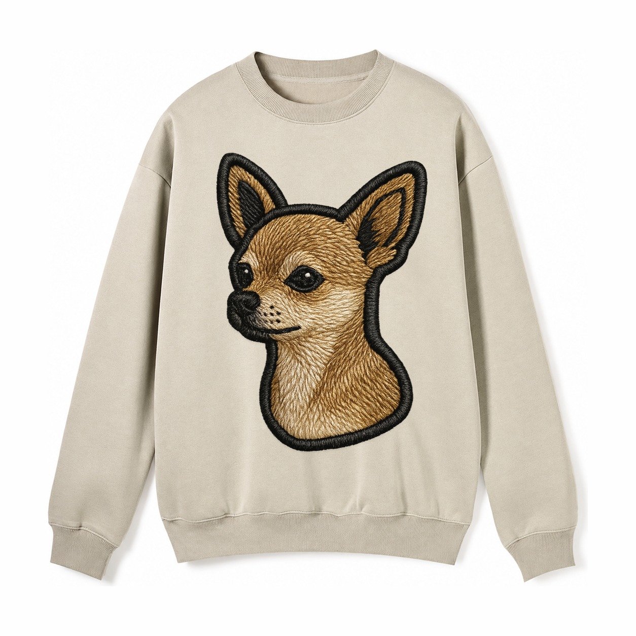 Chihuahua Logo Fleece Sweatshirt – Light Khaki