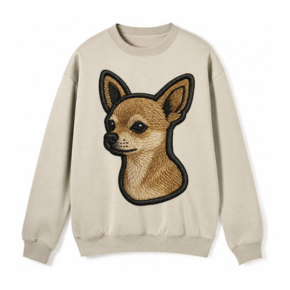 Chihuahua Logo Fleece Sweatshirt – Light Khaki