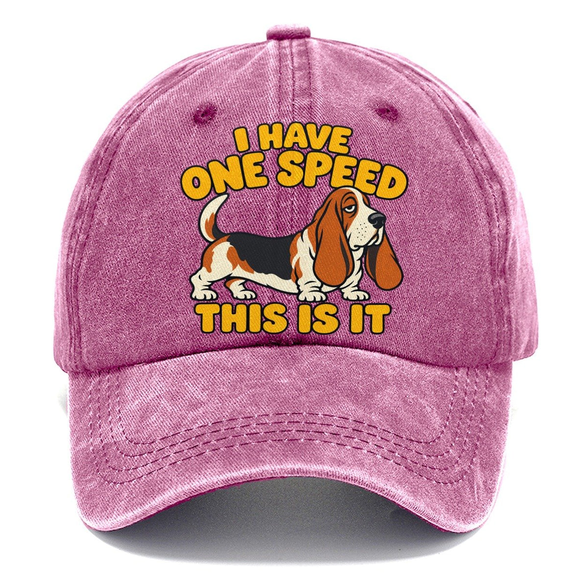 Basset One Speed No Worm Club Classic Cap – Dusty Rose